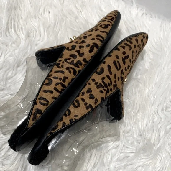 Derek Lam Brown Leopard Print Loafers - Picture 5 of 10